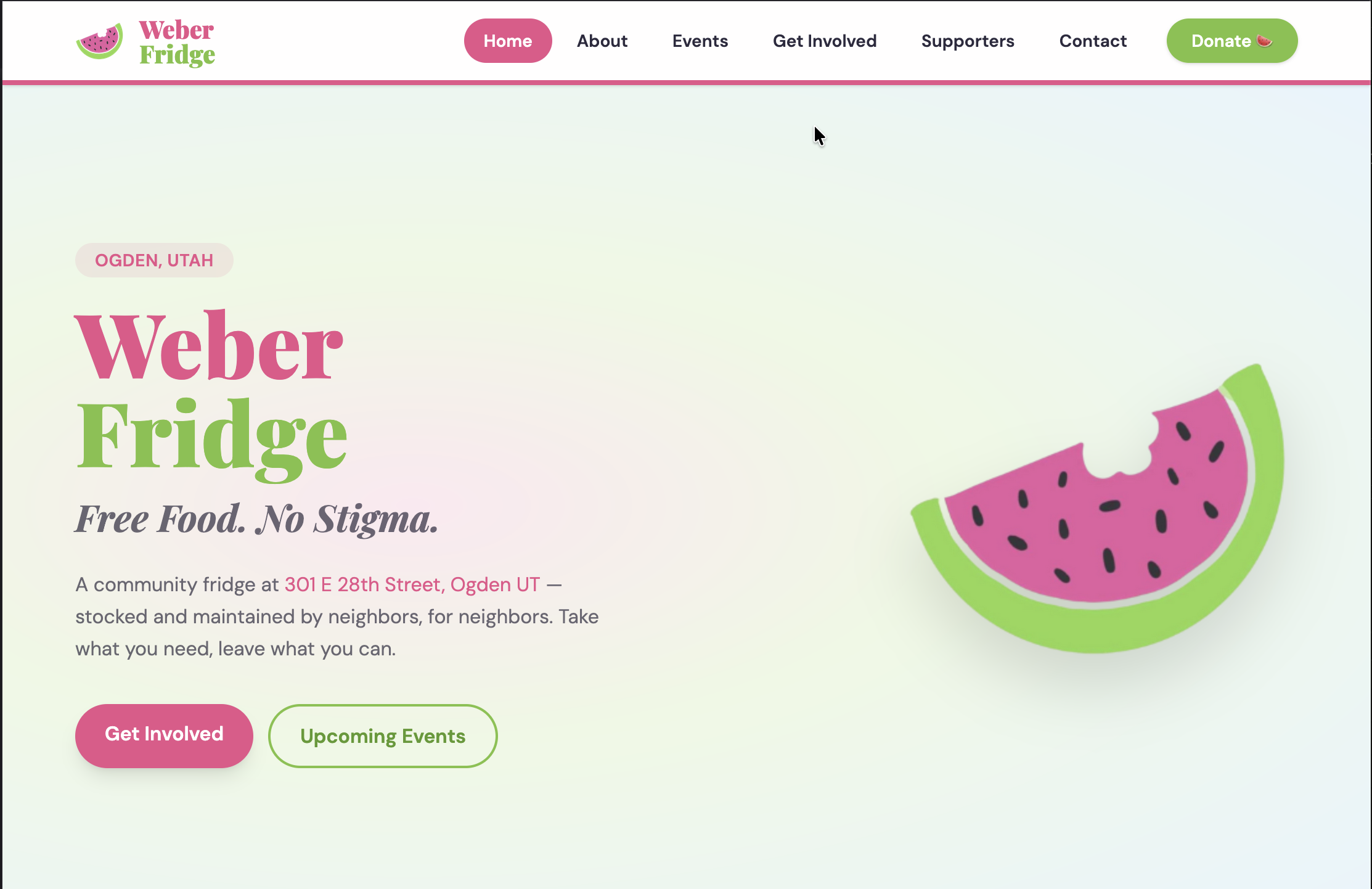 Weber Fridge — Free Food, No Stigma